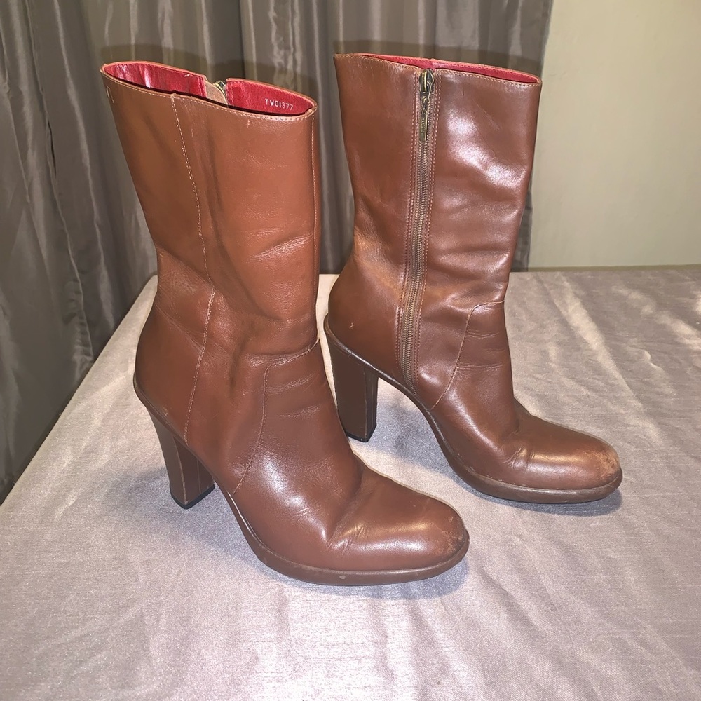 Tommy Hilfiger Leather Boots Sz 9m.